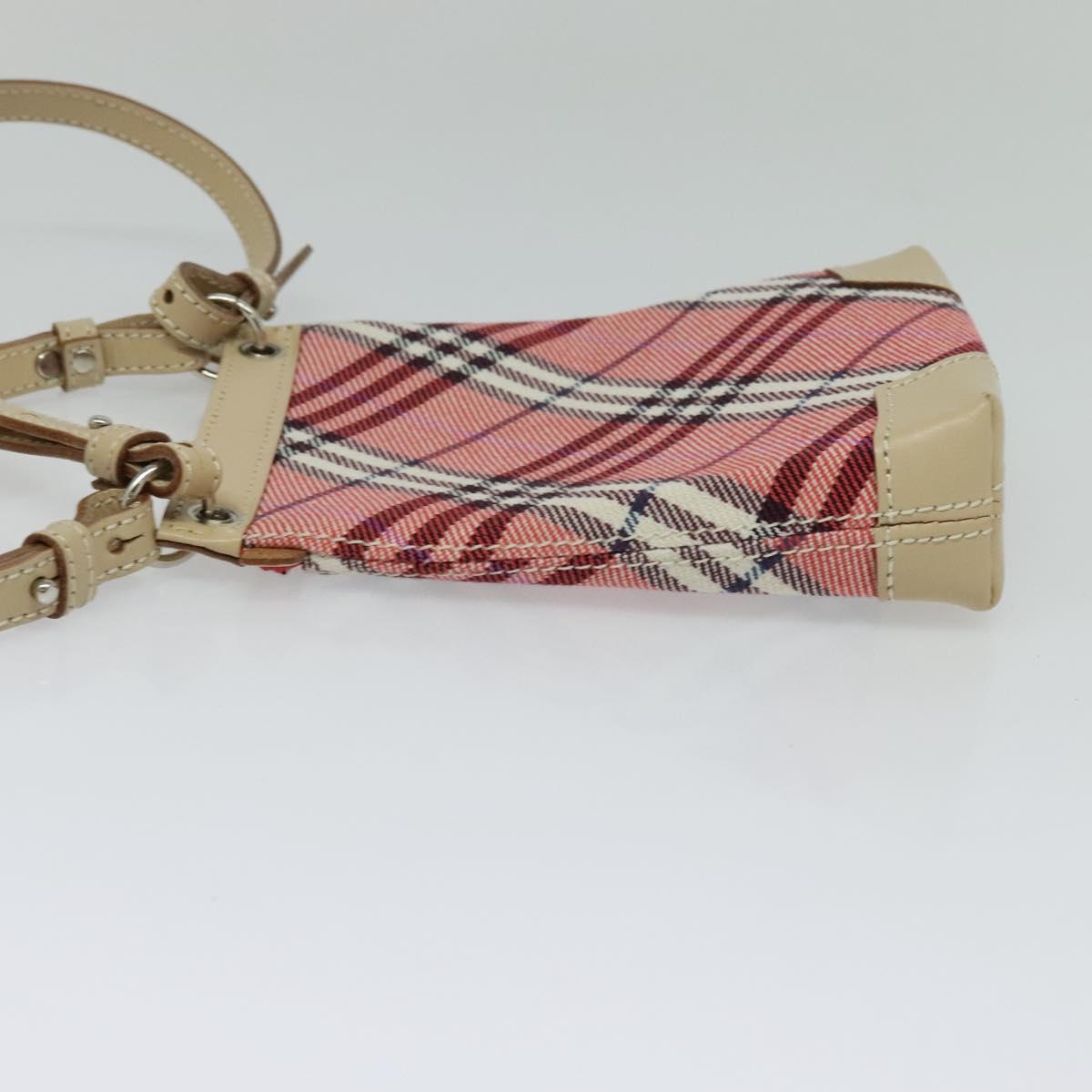 Burberry Blue Label Pink Canvas Shoulder Bag ( )