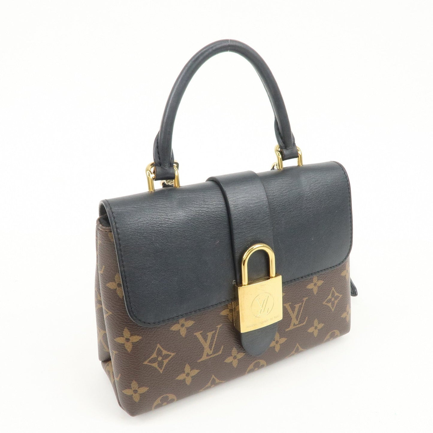 Louis Vuitton Monogram Rocky BB 2Way Shoulder Bag Brown Noir M44141