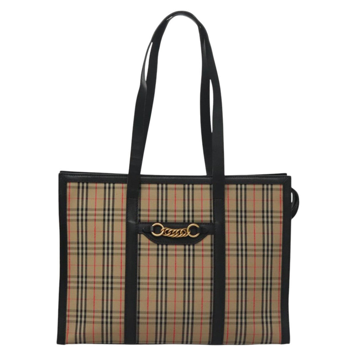 Burberry Nova Check Beige Canvas Tote Bag ( )