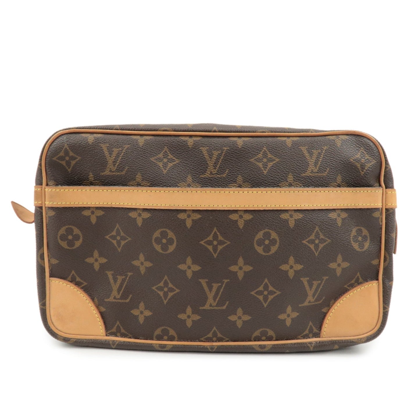 Louis Vuitton Monogram Compiegne 28 Pouch Clutch Bag Brown M51845