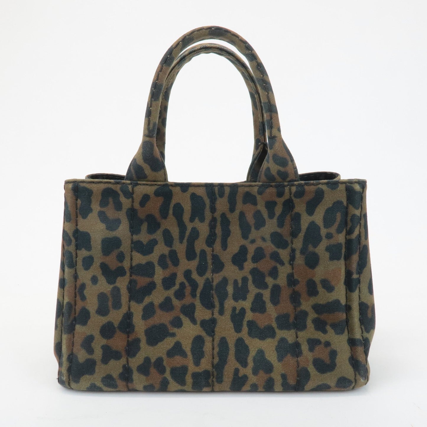 PRADA Canapa Canvas 2Way Bag Hand Bag Shoulder Bag Camouflage B2642B