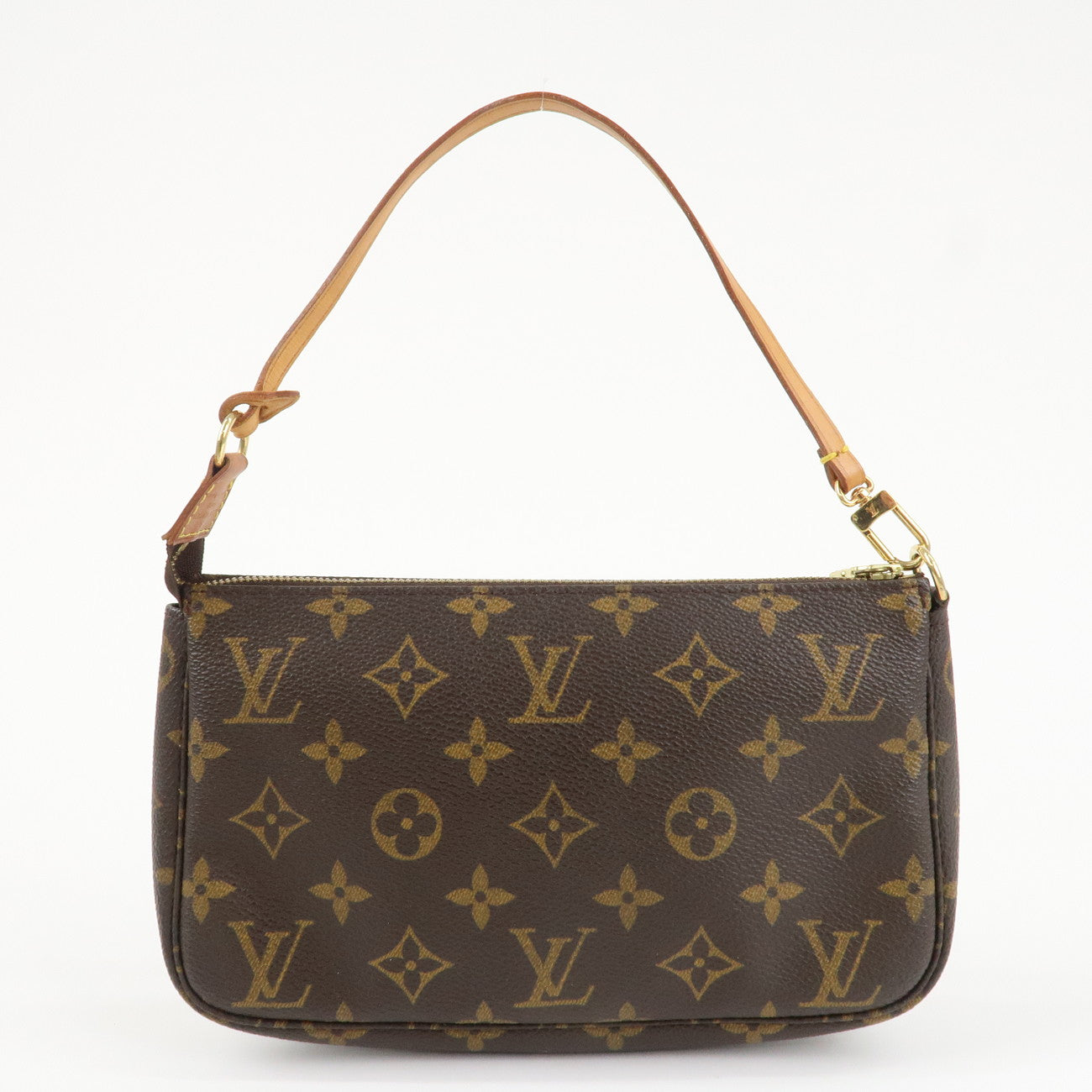 Louis Vuitton Monogram Pochette Accessoires Hand Bag Brown M51980
