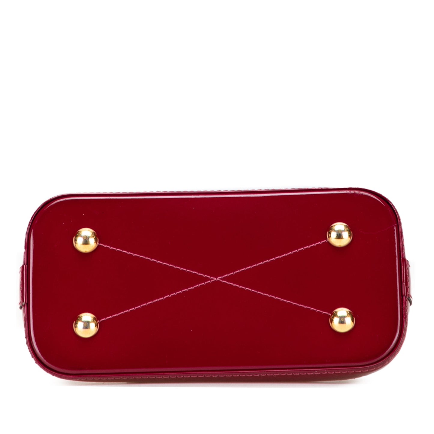 Purple Louis Vuitton Vernis Miroir Alma BB Satchel