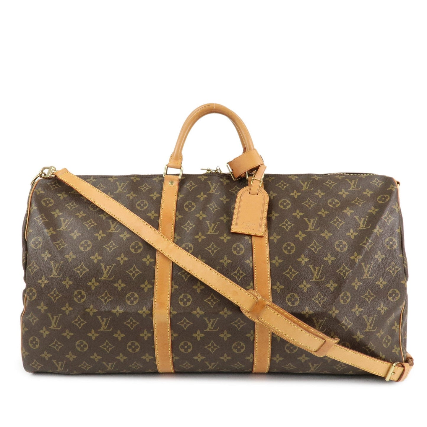 Louis Vuitton Monogram Keep All Bandouliere 60 Boston Bag M41412