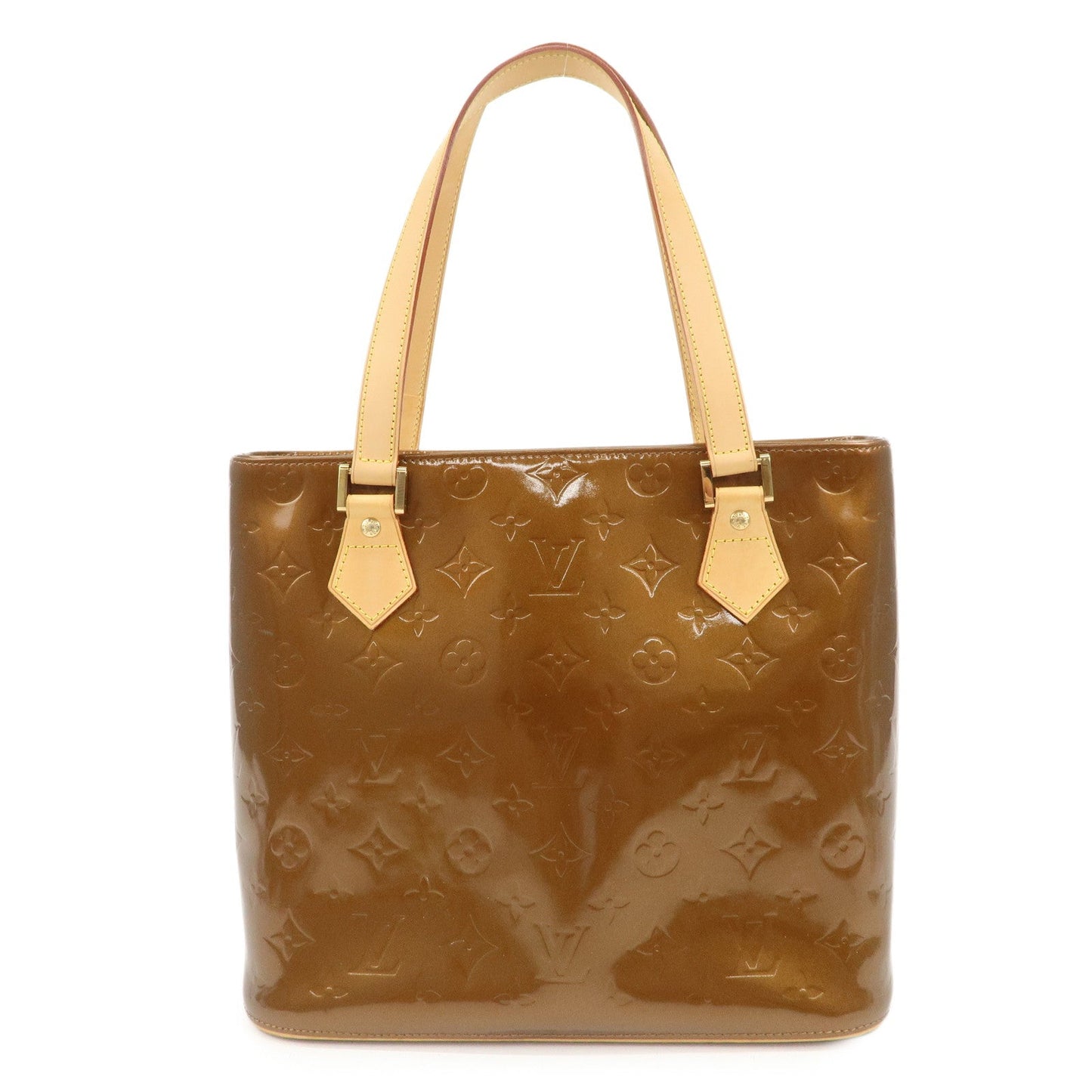 Louis Vuitton Monogram Vernis Houston Tote Bag Hand Bag Bronze M91122