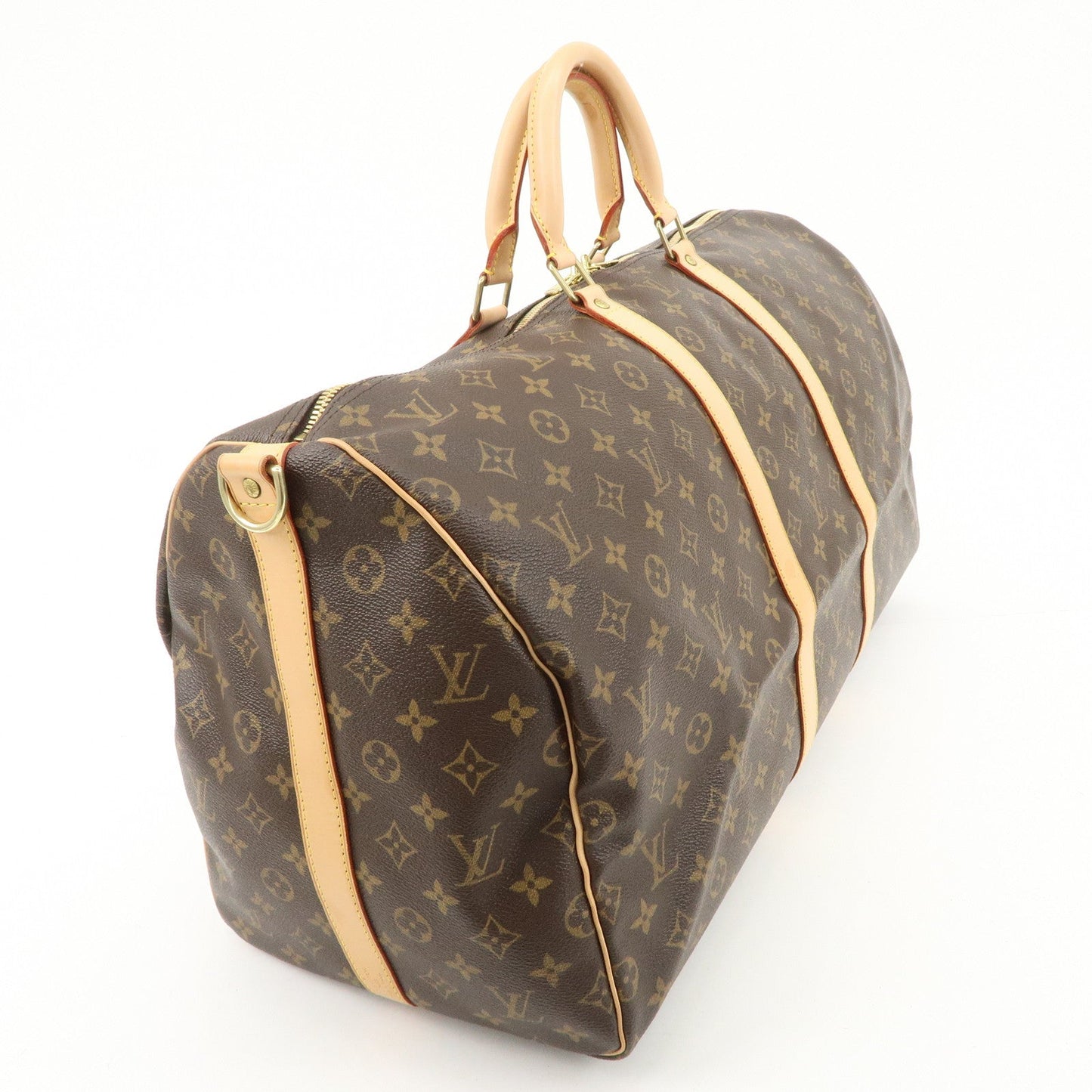 Louis Vuitton Monogram Keep All Bandouliere 55 Boston Bag M41414