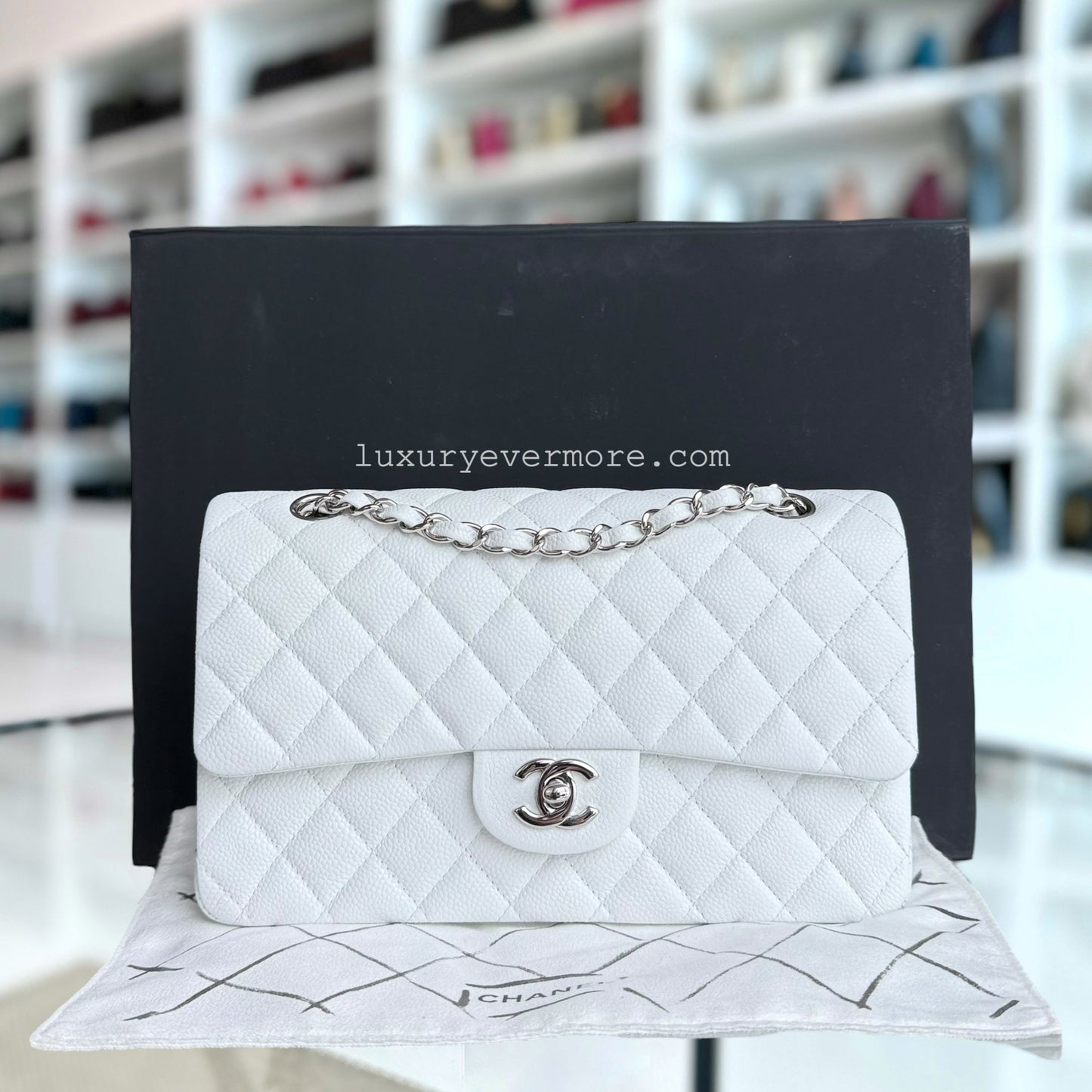 Chanel Classic Flap Medium Shoulder Bag - EworeBags