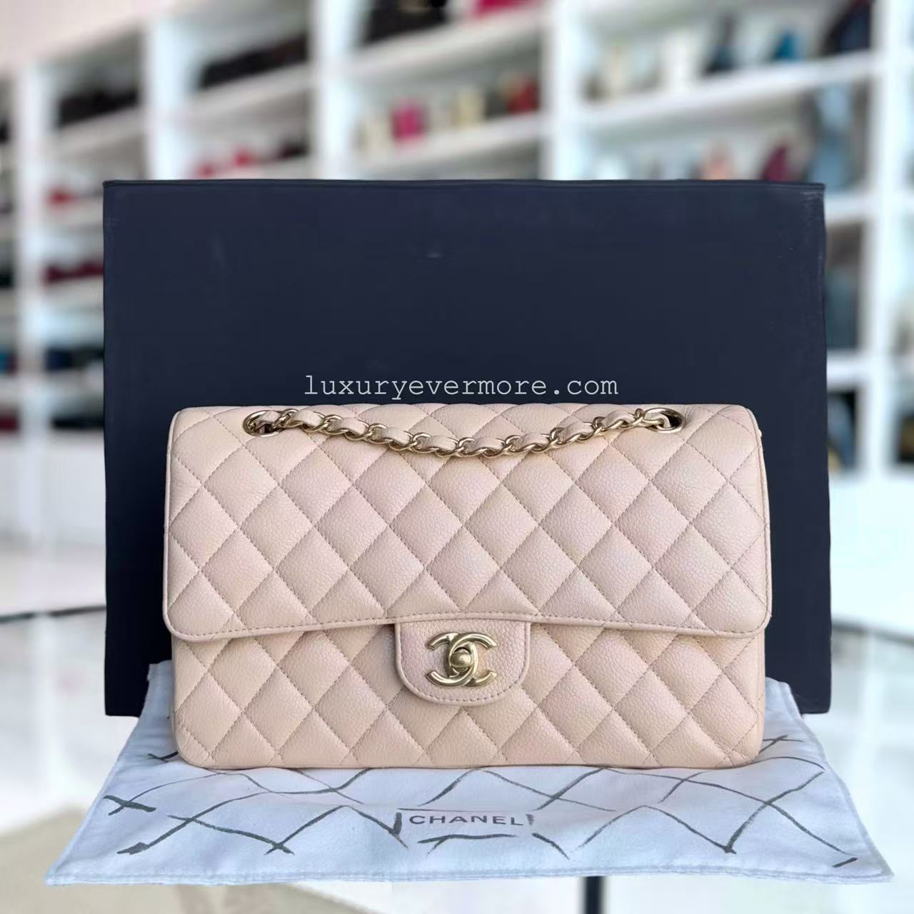 Chanel Classic Flap Medium Shoulder Bag - EworeBags