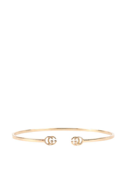Gucci GG Running 18K Yellow Gold Cuff Bracelet.