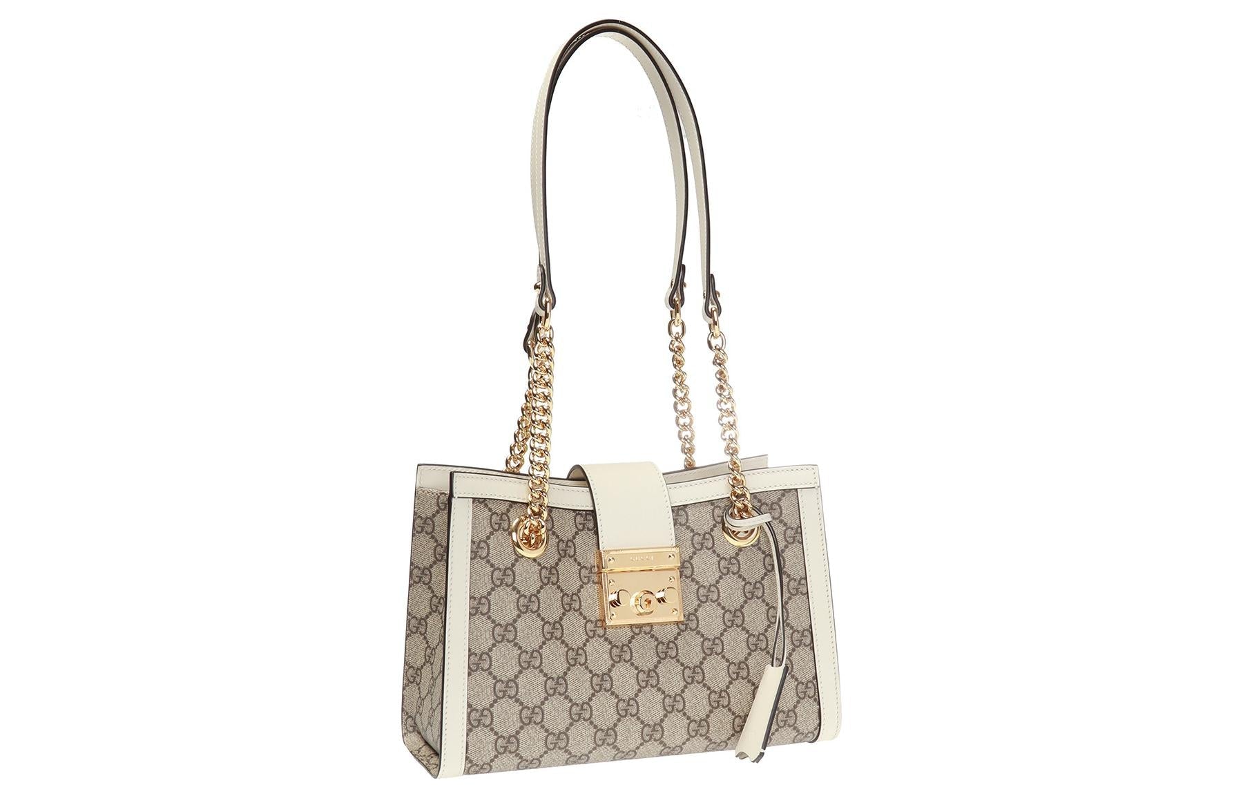 Gucci Chain Canvas Shoulder Bag
