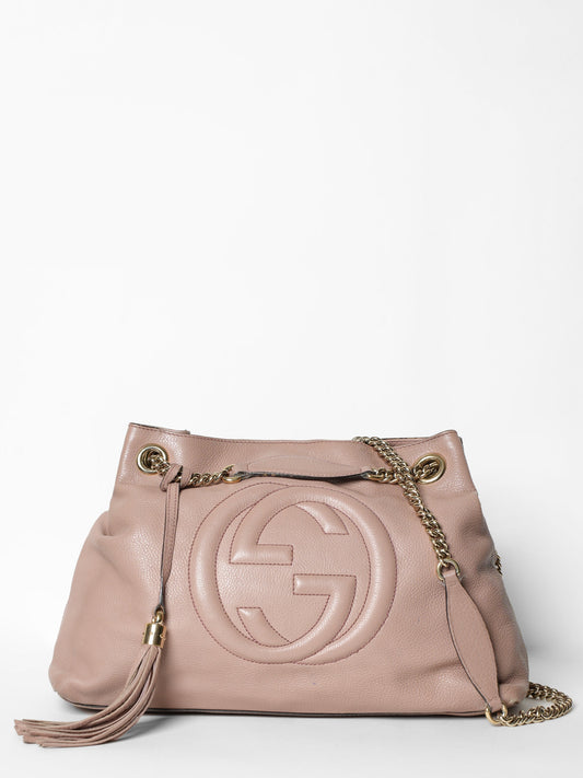 Gucci Lou Quilted Chain Tote