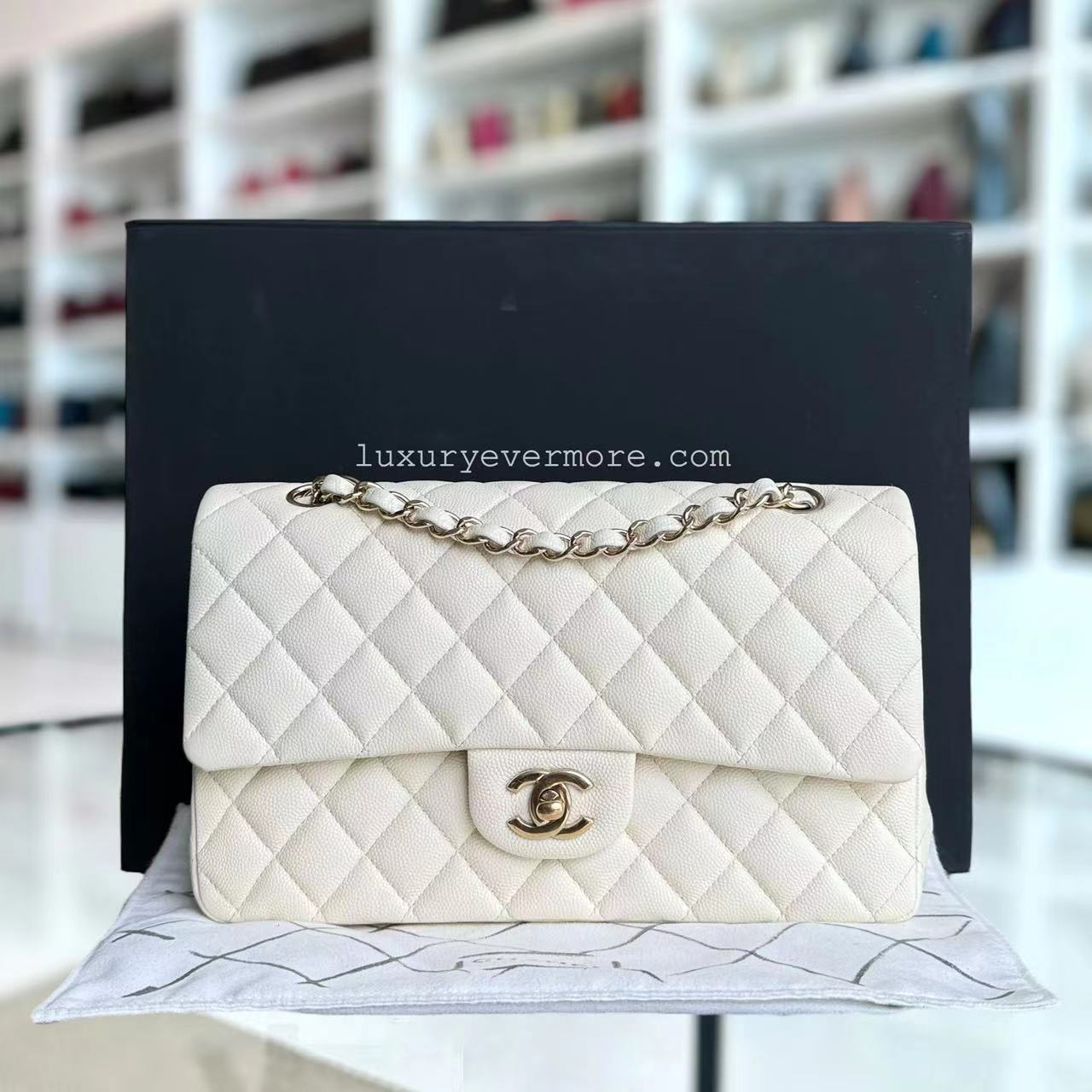 Chanel Classic Flap Medium Shoulder Bag - EworeBags