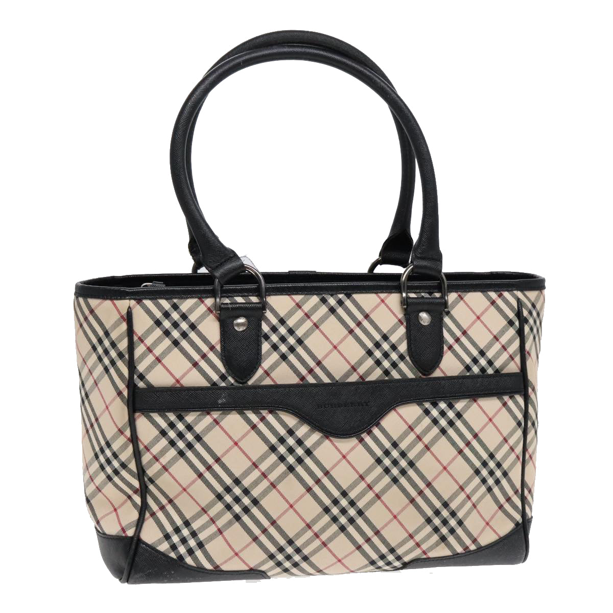 Burberry Nova Check Beige Canvas Handbag ( )