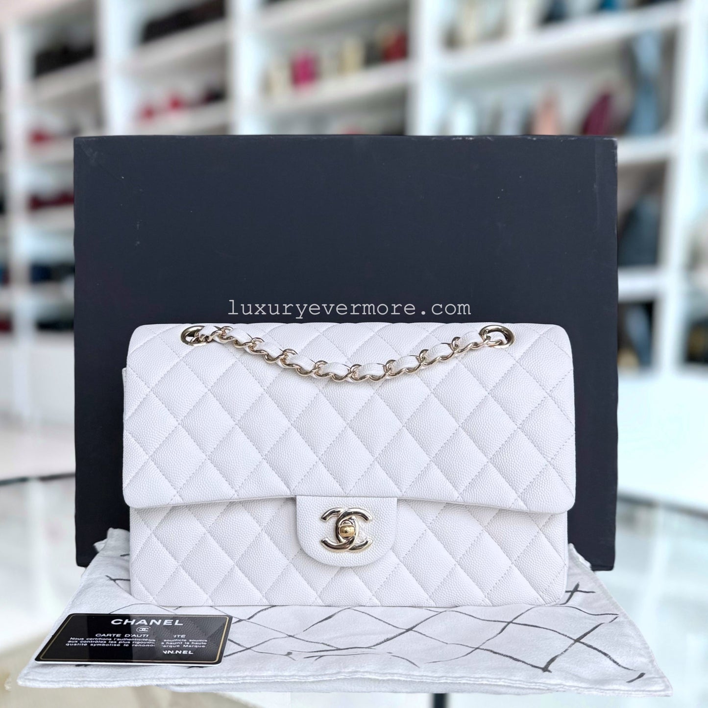 Chanel Classic Flap Medium Shoulder Bag - EworeBags