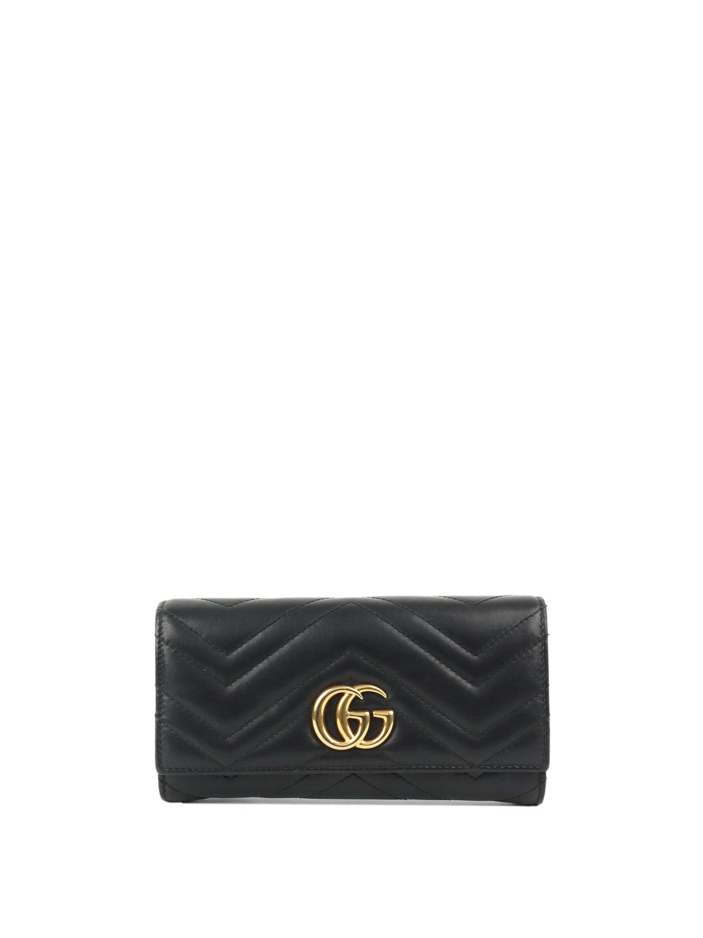 Gucci Marmont Quilted Leather Long Wallet