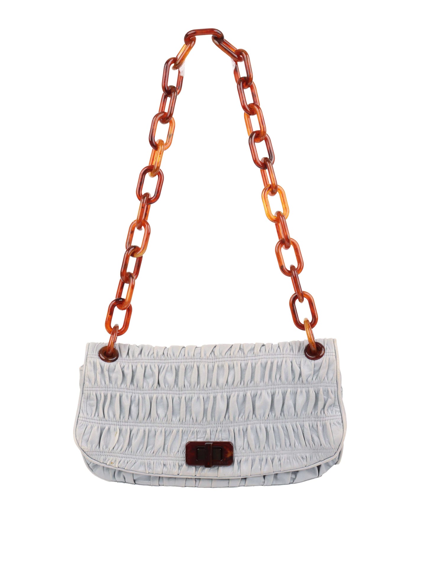 Prada Light Blue Shoulder Bag.