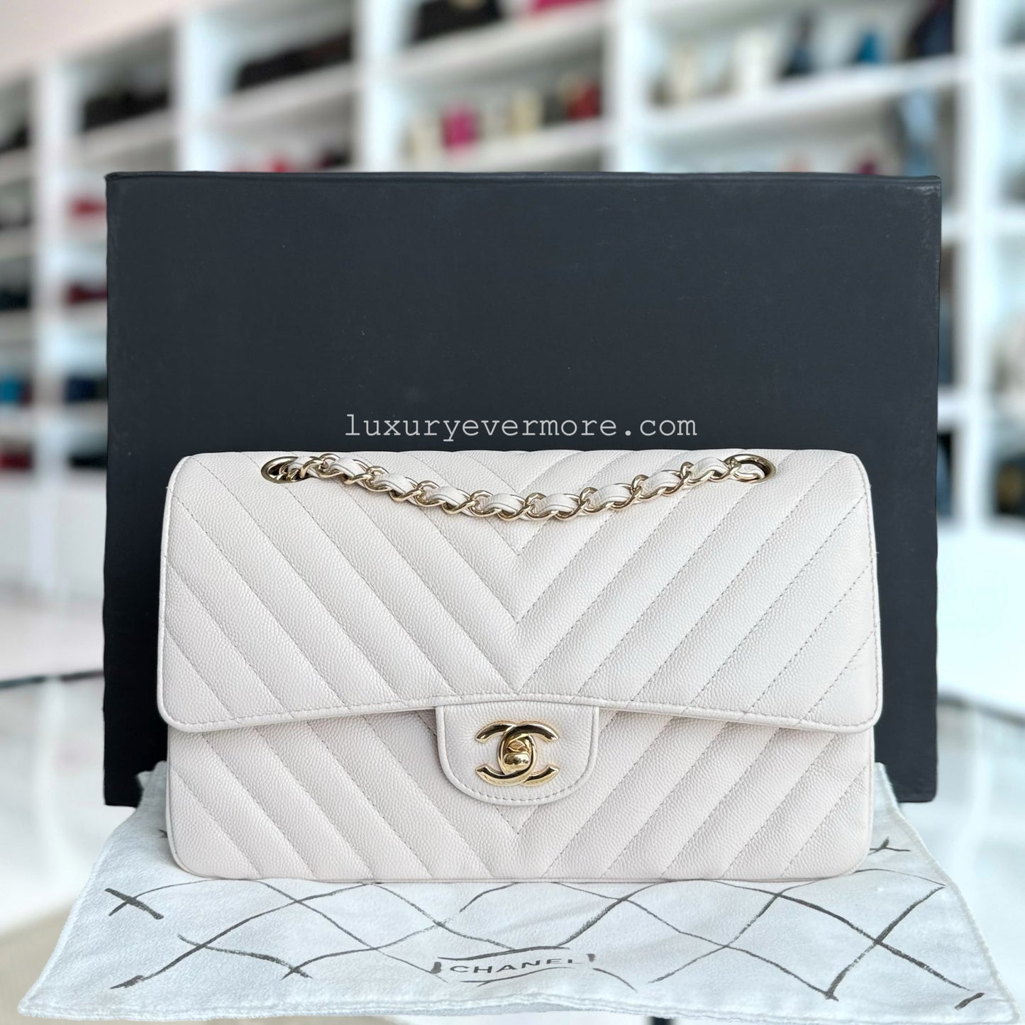 Chanel Classic Flap Medium Shoulder Bag - EworeBags