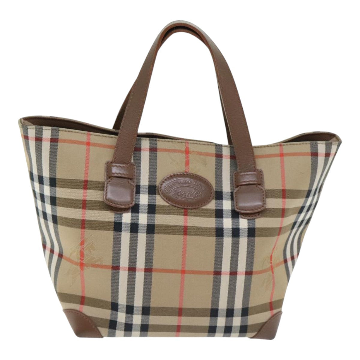 Burberry Nova Check Beige Canvas Tote Bag ( )