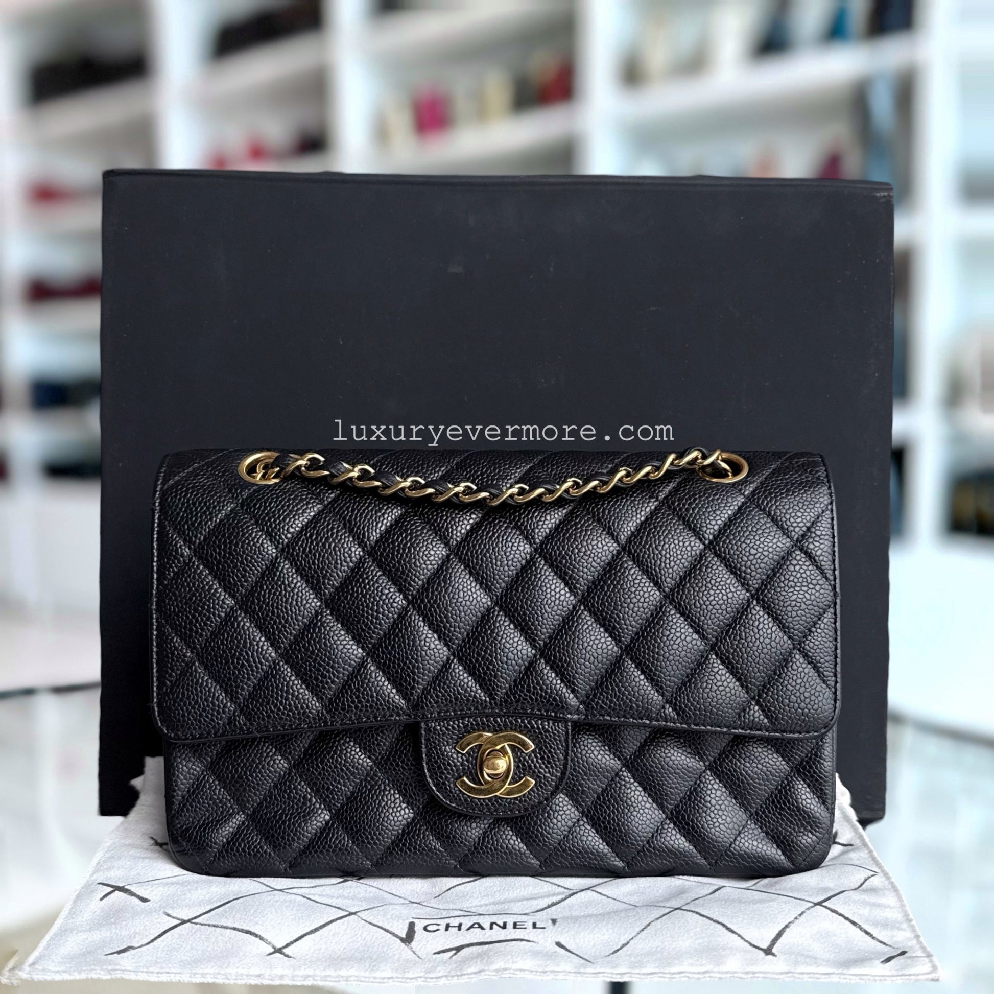 Chanel Classic Flap Medium Shoulder Bag - EworeBags