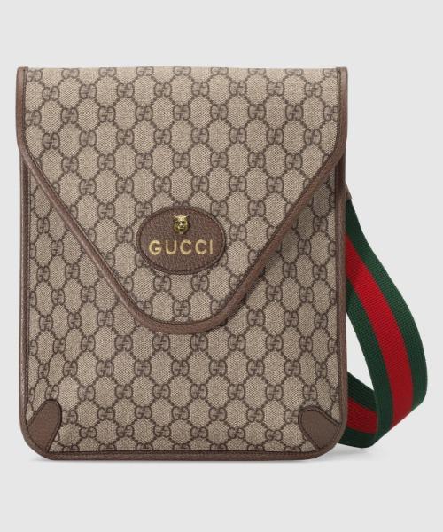 Gucci Monogram Nylon Leather Canvas Crossbody