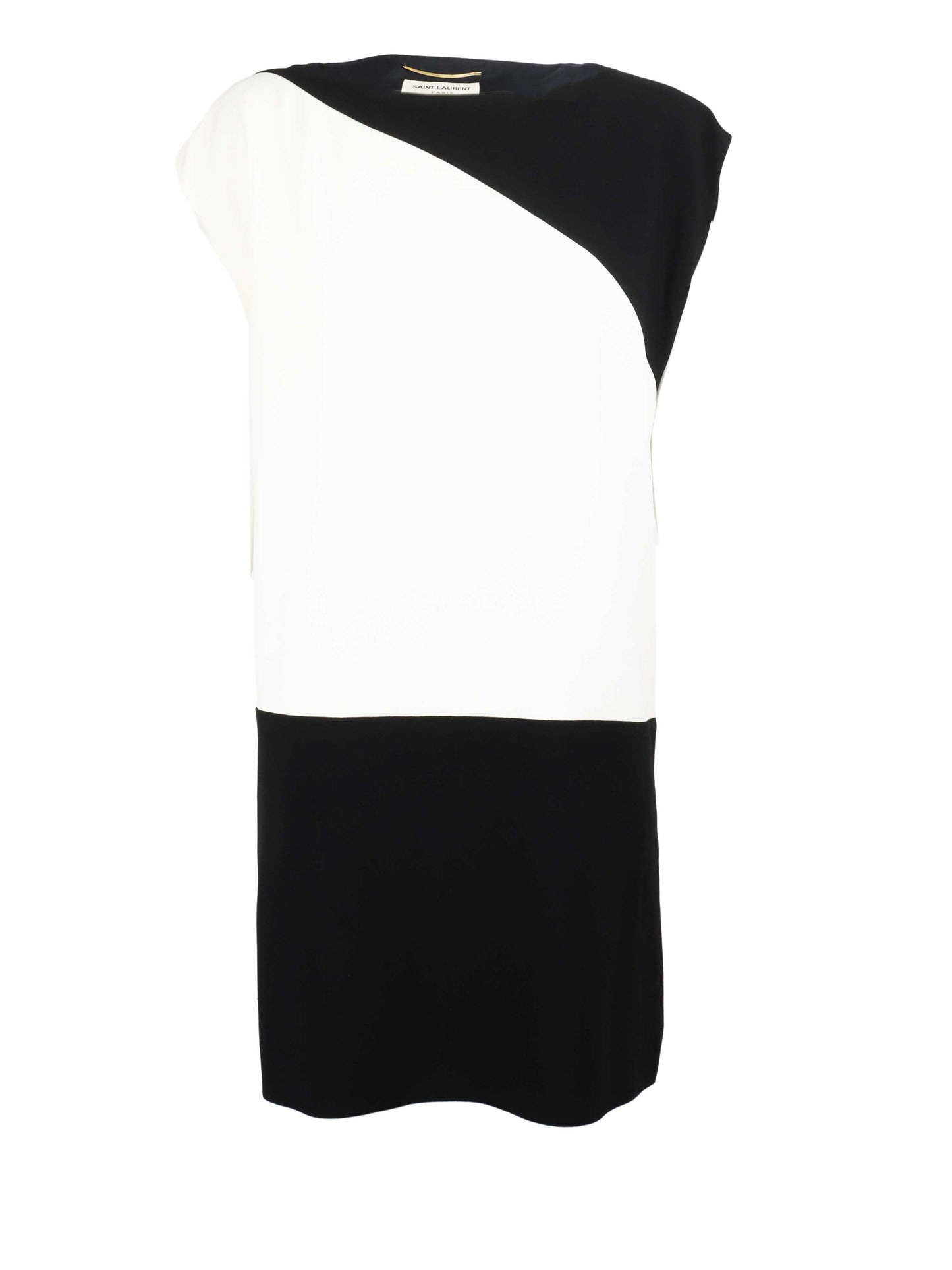 Saint Laurent Black & White Shift Dress.