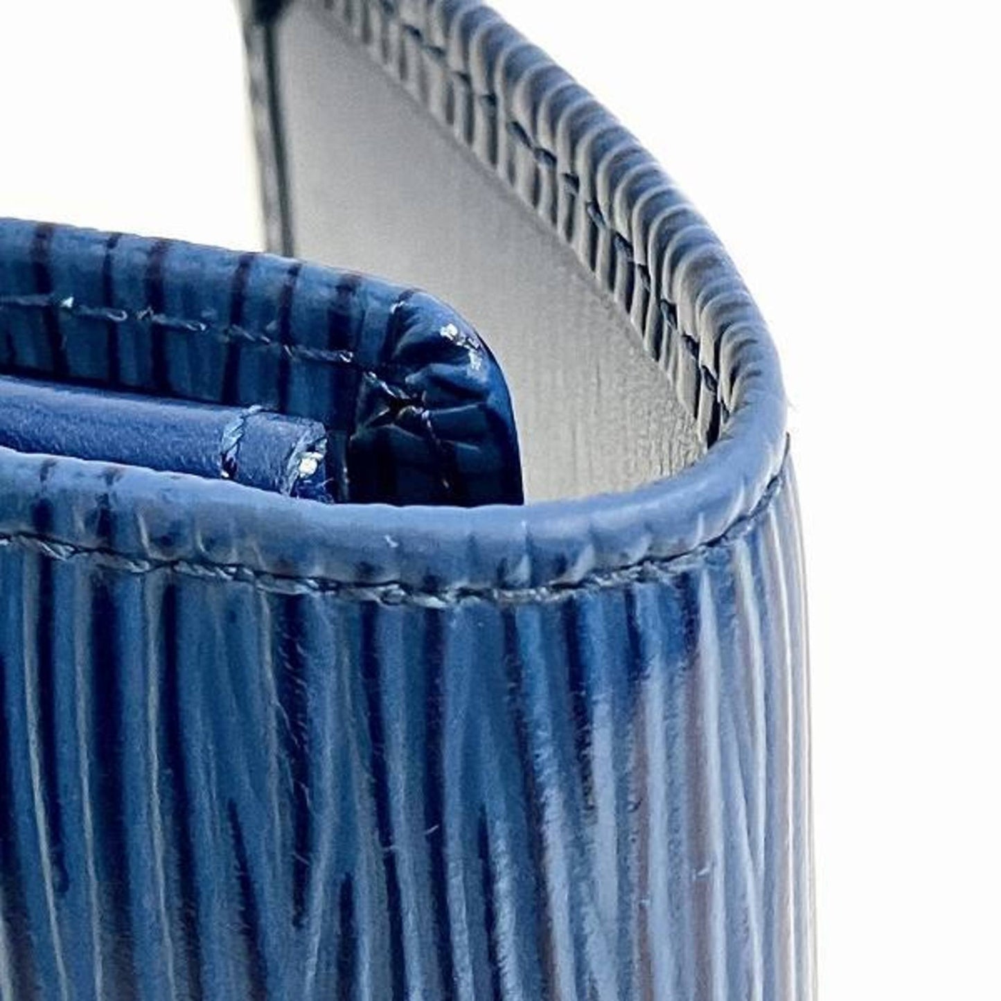 Louis Vuitton blue Toledo blue Leather Long Wallet (Bi-Fold)