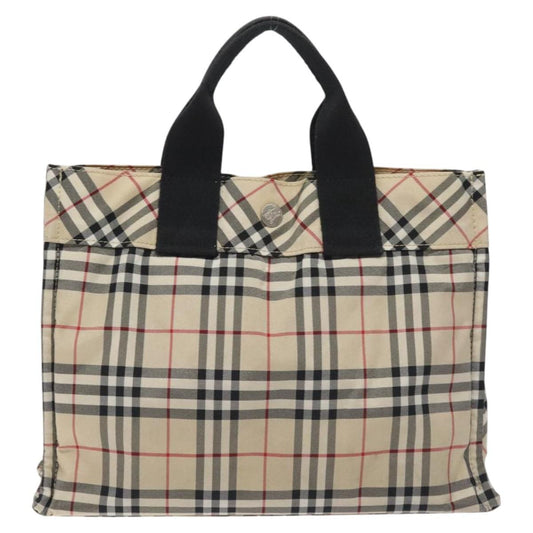 Burberry Nova Check Beige Nylon Tote Bag ( )
