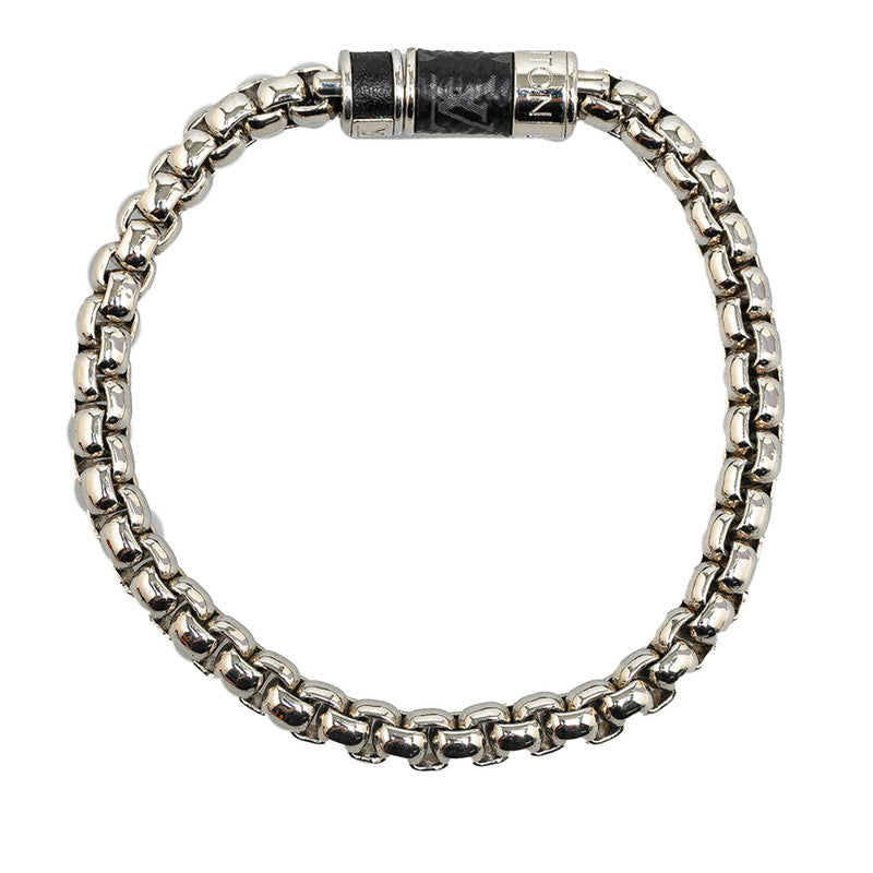 Louis Vuitton Monogram M63107 Silver Metal PVC Bracelet Louis Vuitton