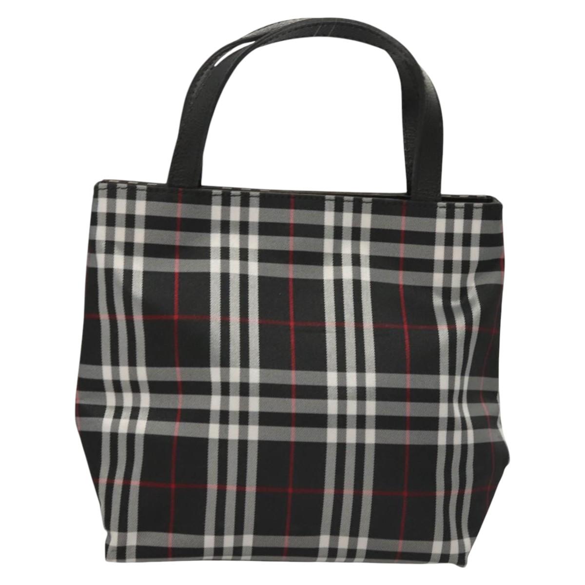 Burberry Nova Check Black Nylon Handbag ( )