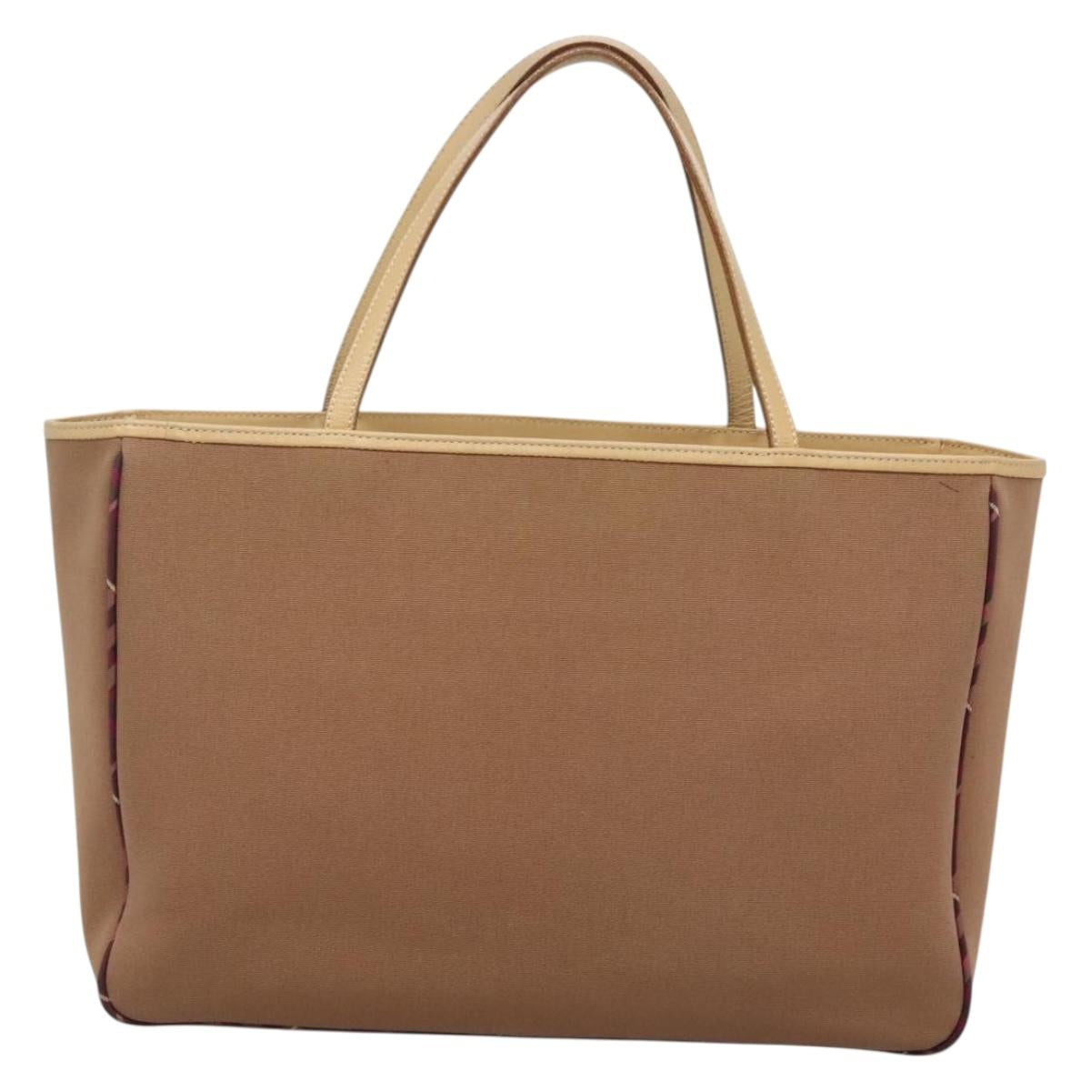 Burberry Nova Check Beige Canvas Tote Bag ( )