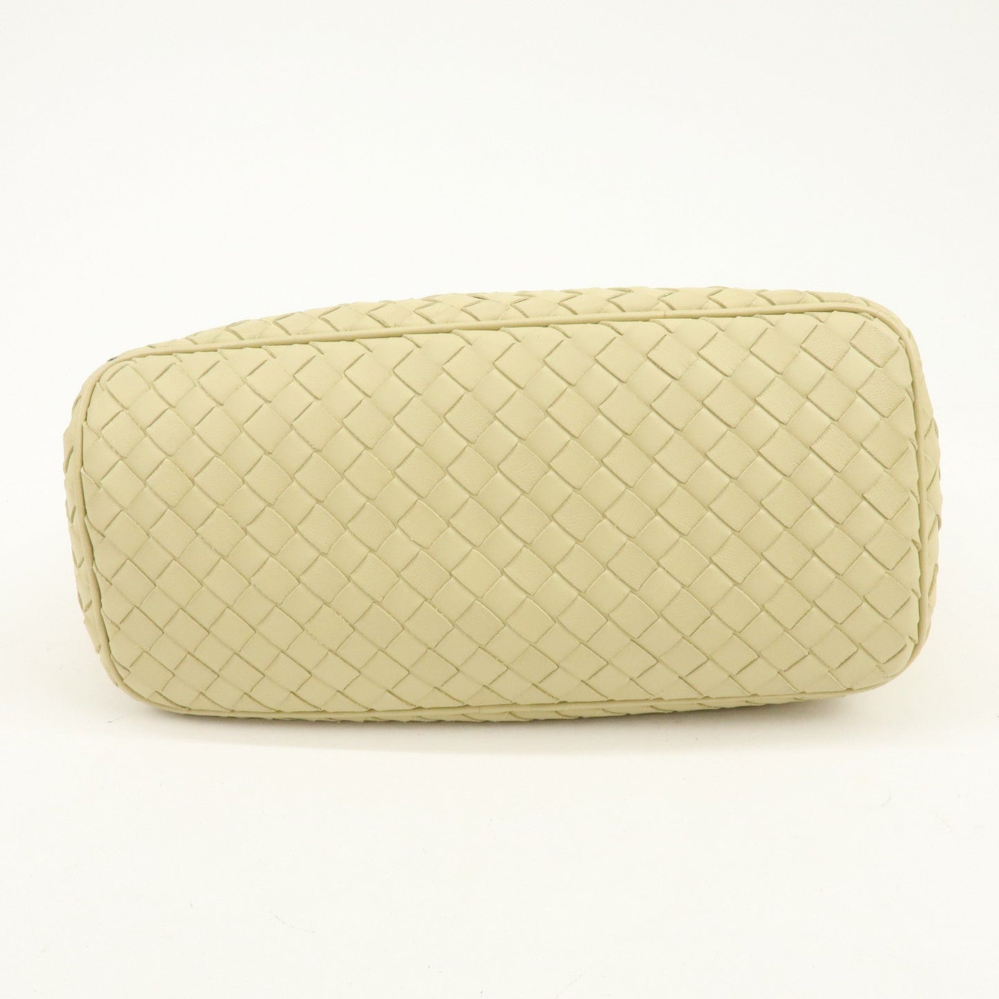 BOTTEGA VENETA Hobo Intrecciato Leather Shoulder Bag Beige 239988