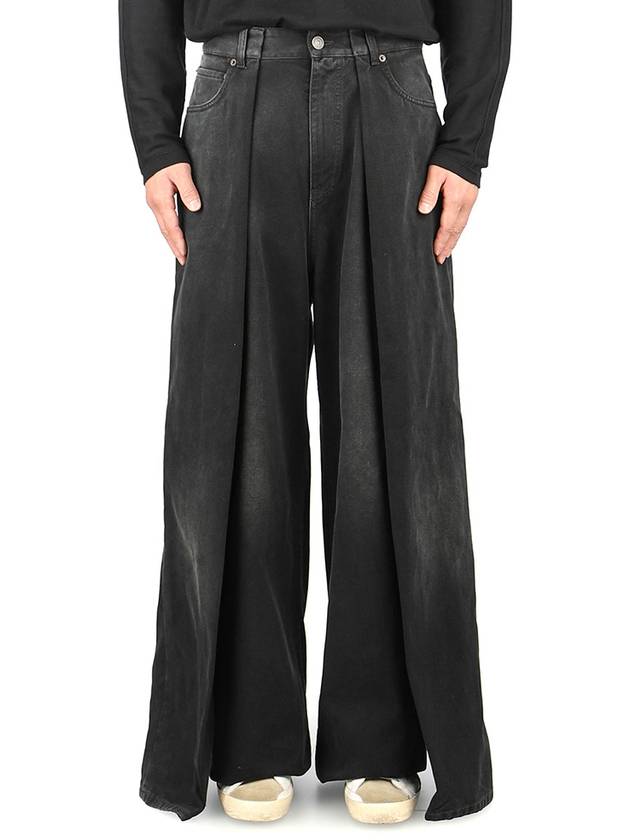 Luxury Balenciaga Trending 2026 Double Side Jeans Black
