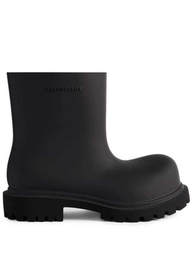 Luxury Balenciaga Trending 2026 Steroid Rain Boots Black