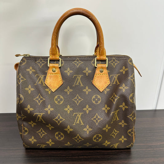 Louis Vuitton Boston Bag Speedy 25 Brown Monogram Leather LB121542