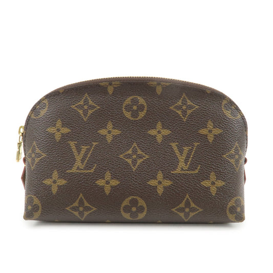 Louis Vuitton Monogram Pochette Cosmetic Pouch Brown M47515