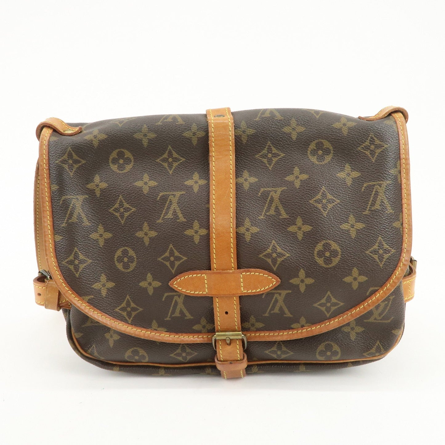 Louis Vuitton Monogram Saumur 30 Shoulder Bag Brown M42256