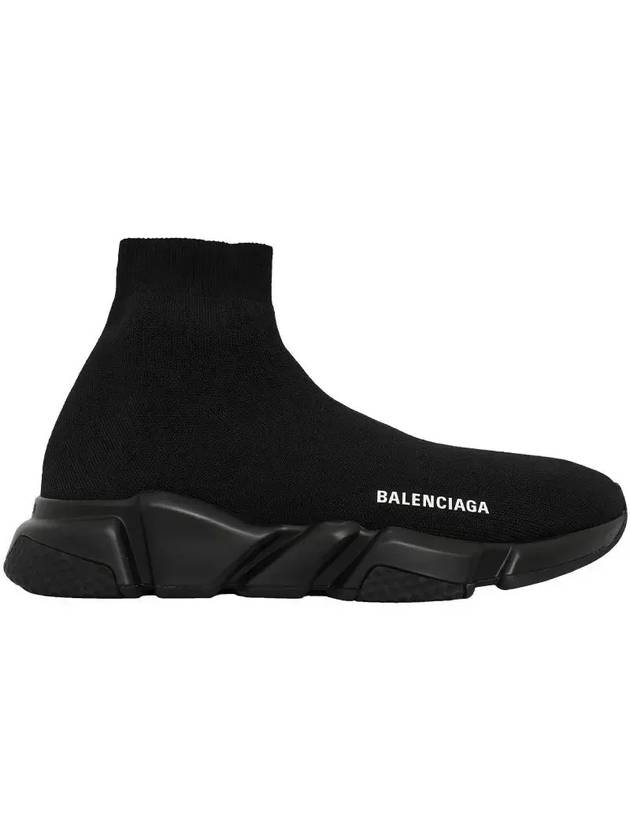 Luxury Balenciaga Trending 2026 Men's Speed Recycle Knit High-Top Sneakers Black