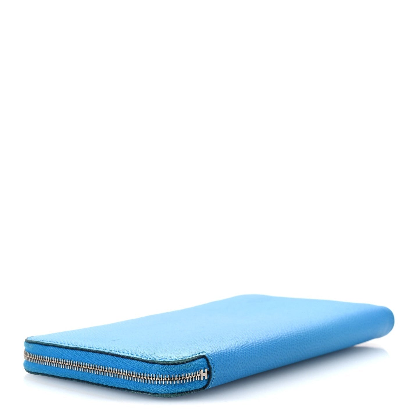Hermes Epsom Silk'In Wallet Bleu Frida