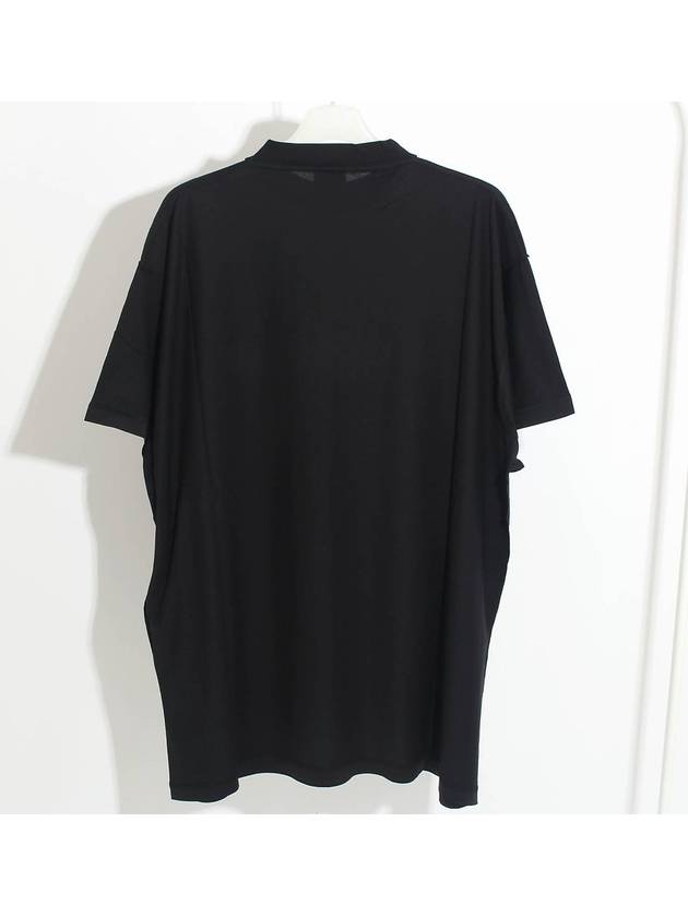 Luxury Balenciaga Trending 2026 Logo Print Short Sleeve T-Shirt Black
