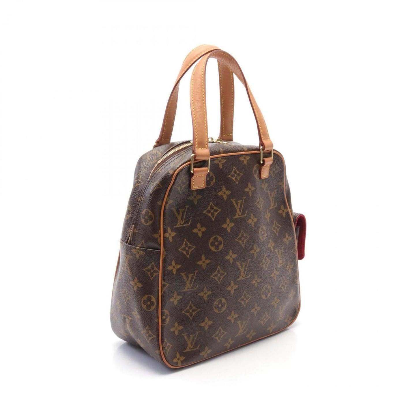 Louis Vuitton  Pvc Coated Canvas Leather Handbag
