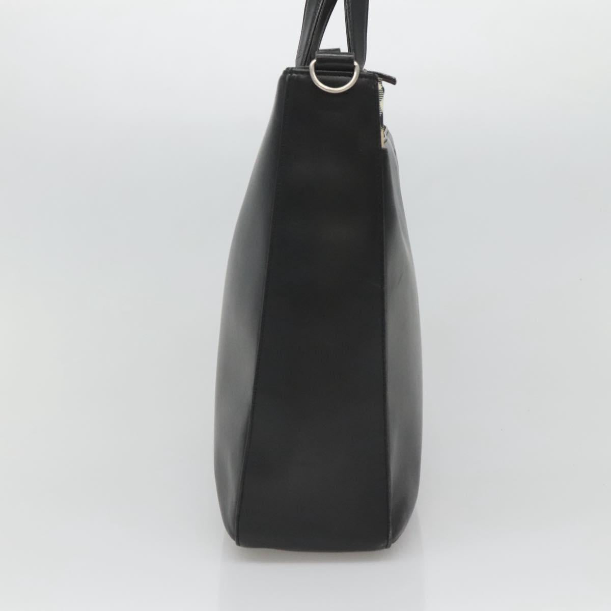Burberry Nova Check Black Leather Handbag ( )