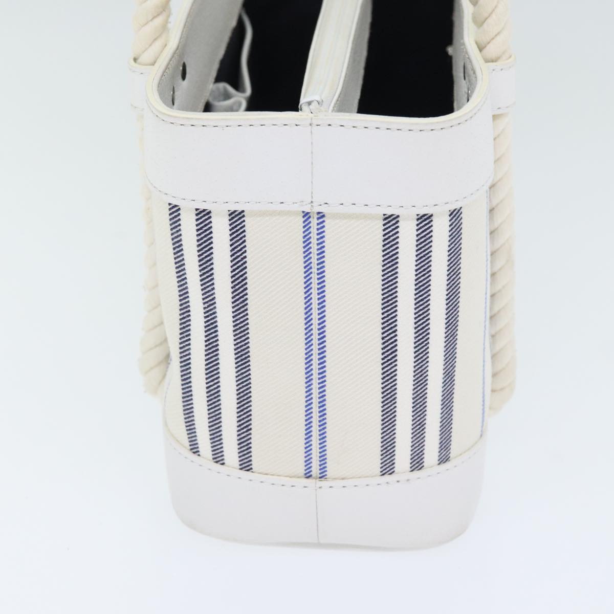Burberry White Canvas Handbag ( )