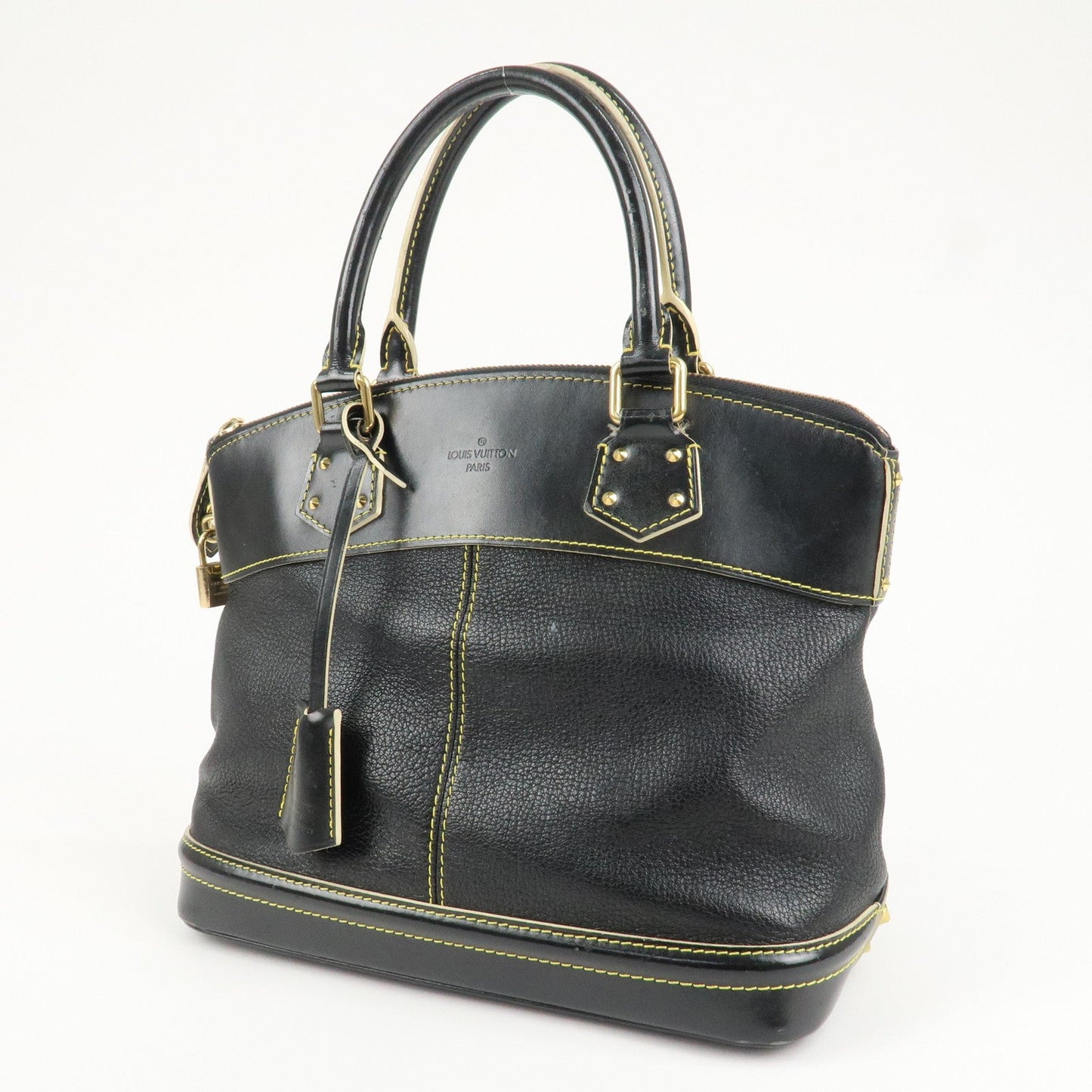 Louis Vuitton Suhali LockIt PM Hand Bag Tote Bag Black M91888