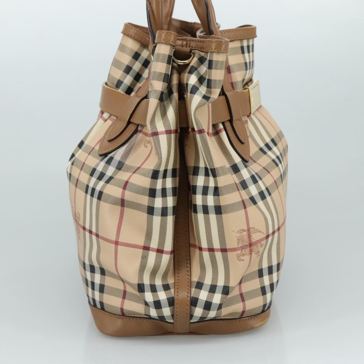 Burberry Nova Check Beige Canvas Tote Bag ( )