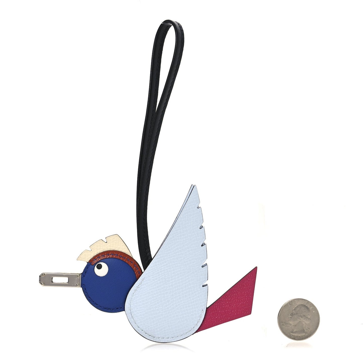 Hermes Epsom Swift Chevre Mysore Birdy Bag Charm Bleu Brume Rose Mexico Bleu Royal Cuivre Nata Black