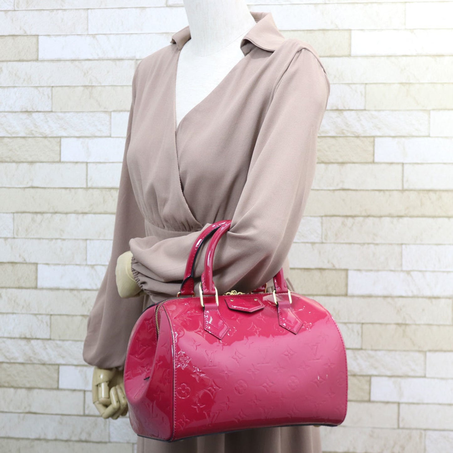 Louis Vuitton Monogram Vernis Indian Rose pink Monogram Vernis Handbag