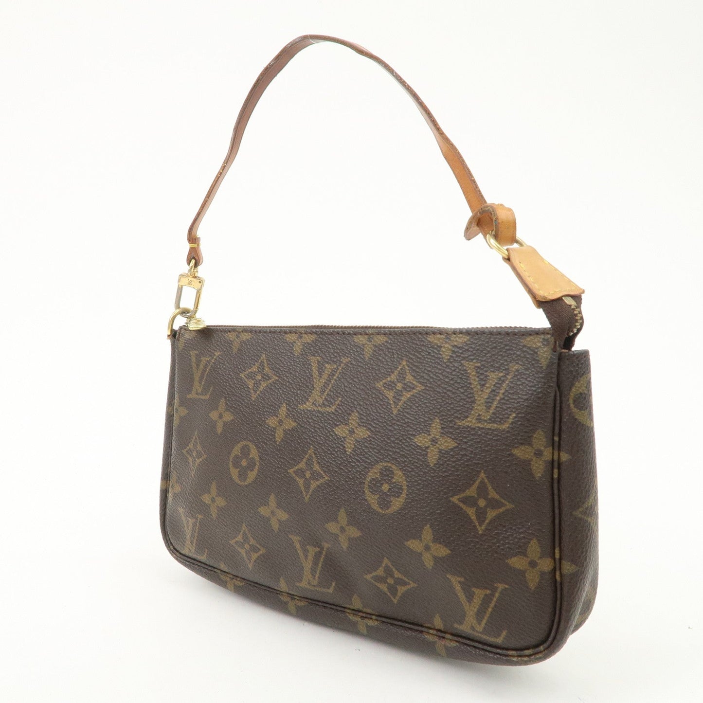 Louis Vuitton Monogram Pochette Accessoires Hand Bag Brown M51980