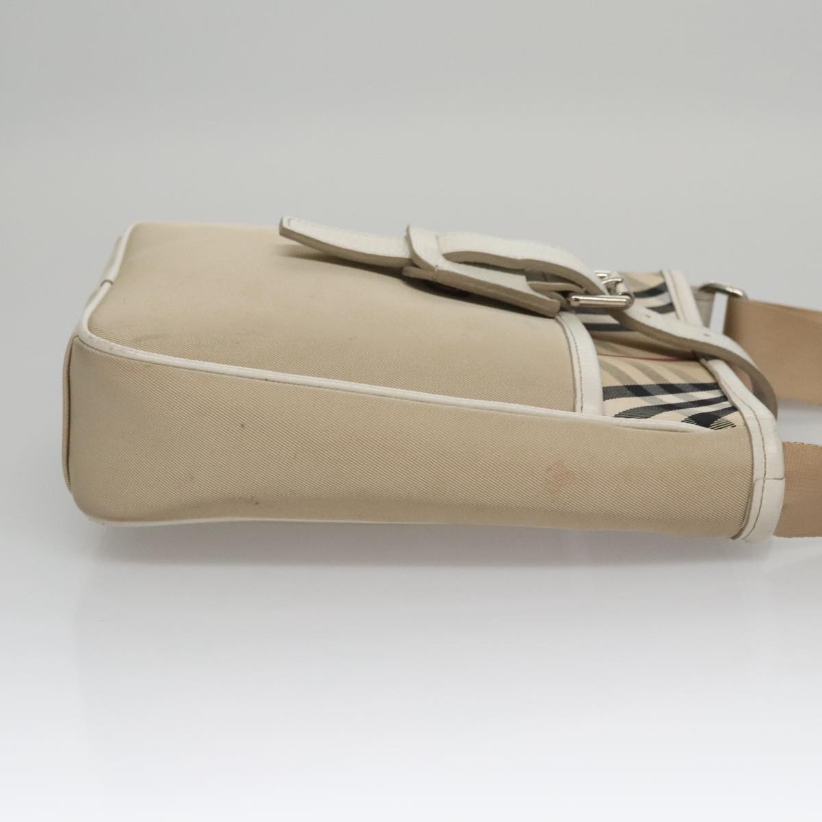 Burberry Nova Check Beige Canvas Shoulder Bag ( )