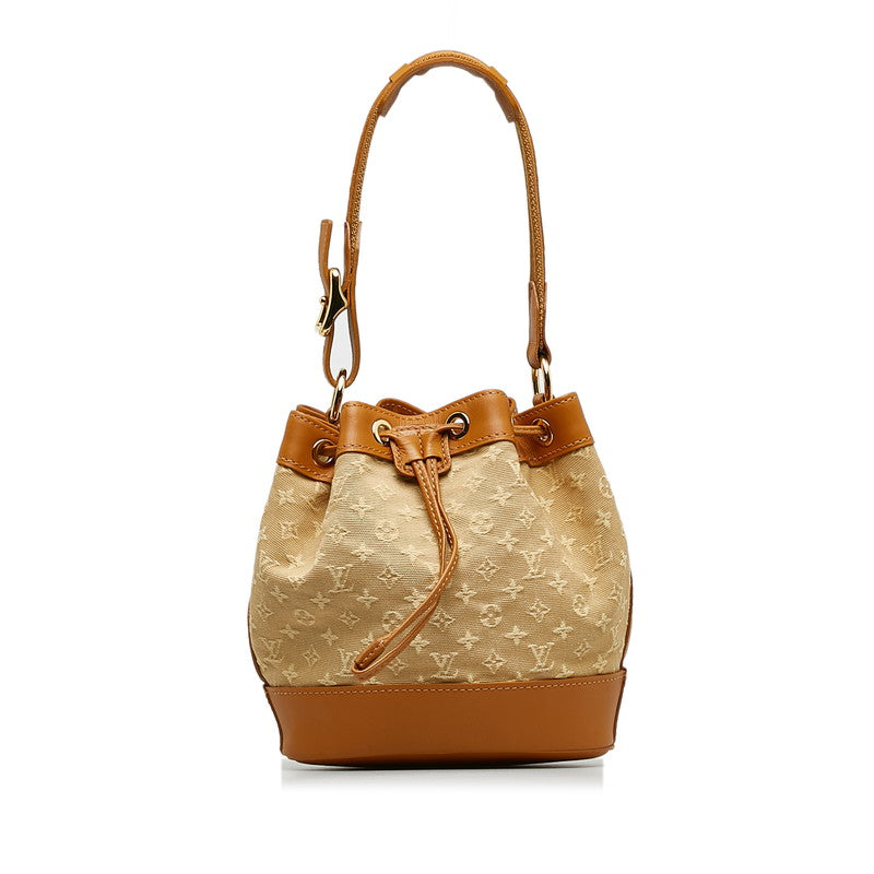Louis Vuitton Monogram Mini Noelie Shoulder Bag M92689 Beige Brown Canvas Leather Louis Vuitton