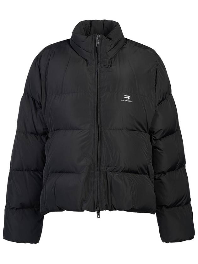 Luxury Balenciaga Trending 2026 Sporty B Logo Point Down Padding Black